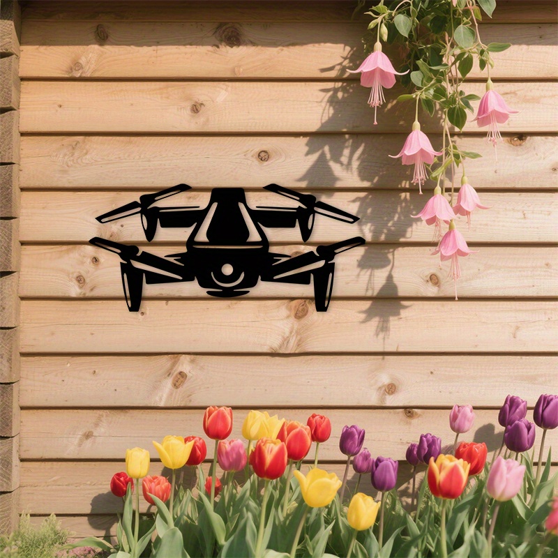 Office Tech Room - Drone Silüeti Metal Duvar Sanatı Modern
