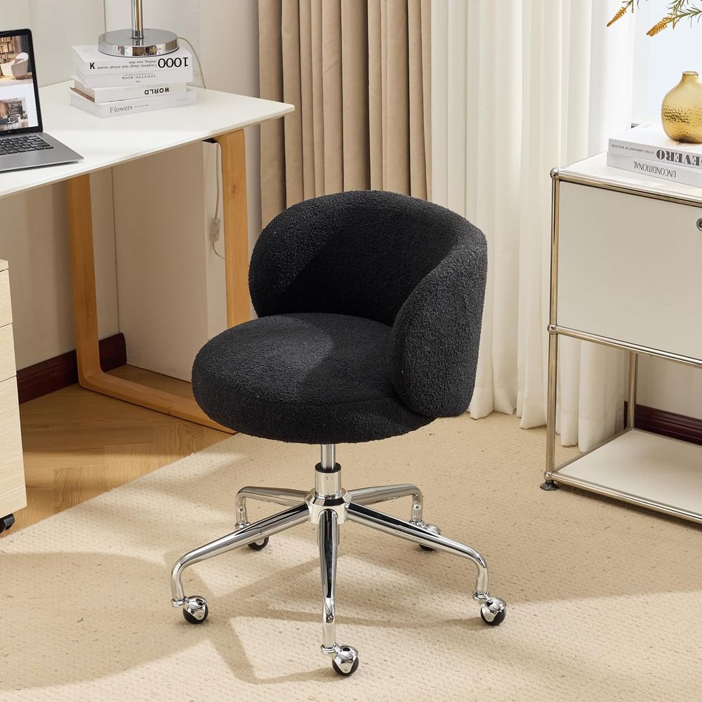 Office Tech Room - Tekerlekli Kompakt Döner Masa Sandalyesi, Ergonomik