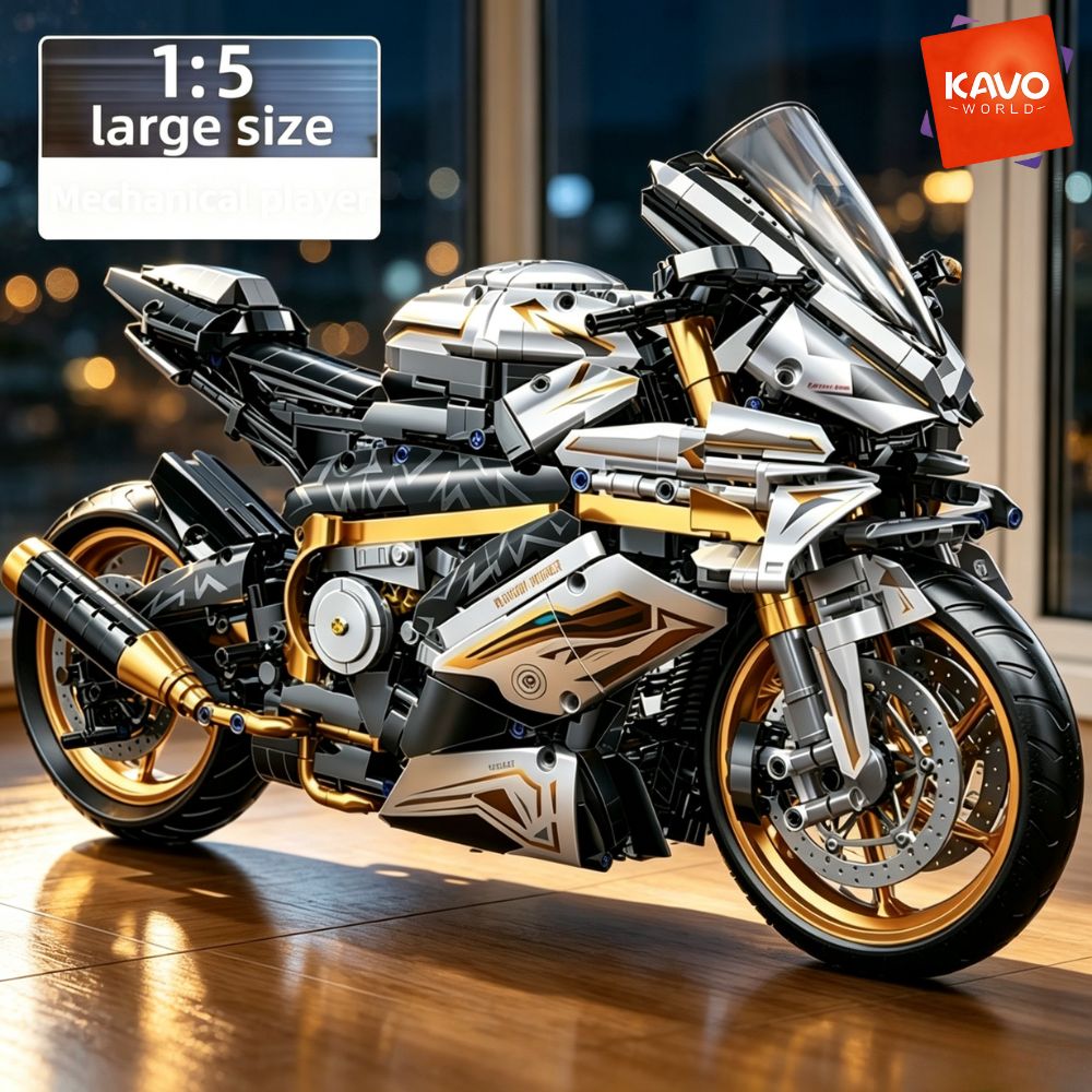 Office Tech Gifts For Men - KAVOWORLD 1:5 Büyük Ölçekli Spor Motosiklet