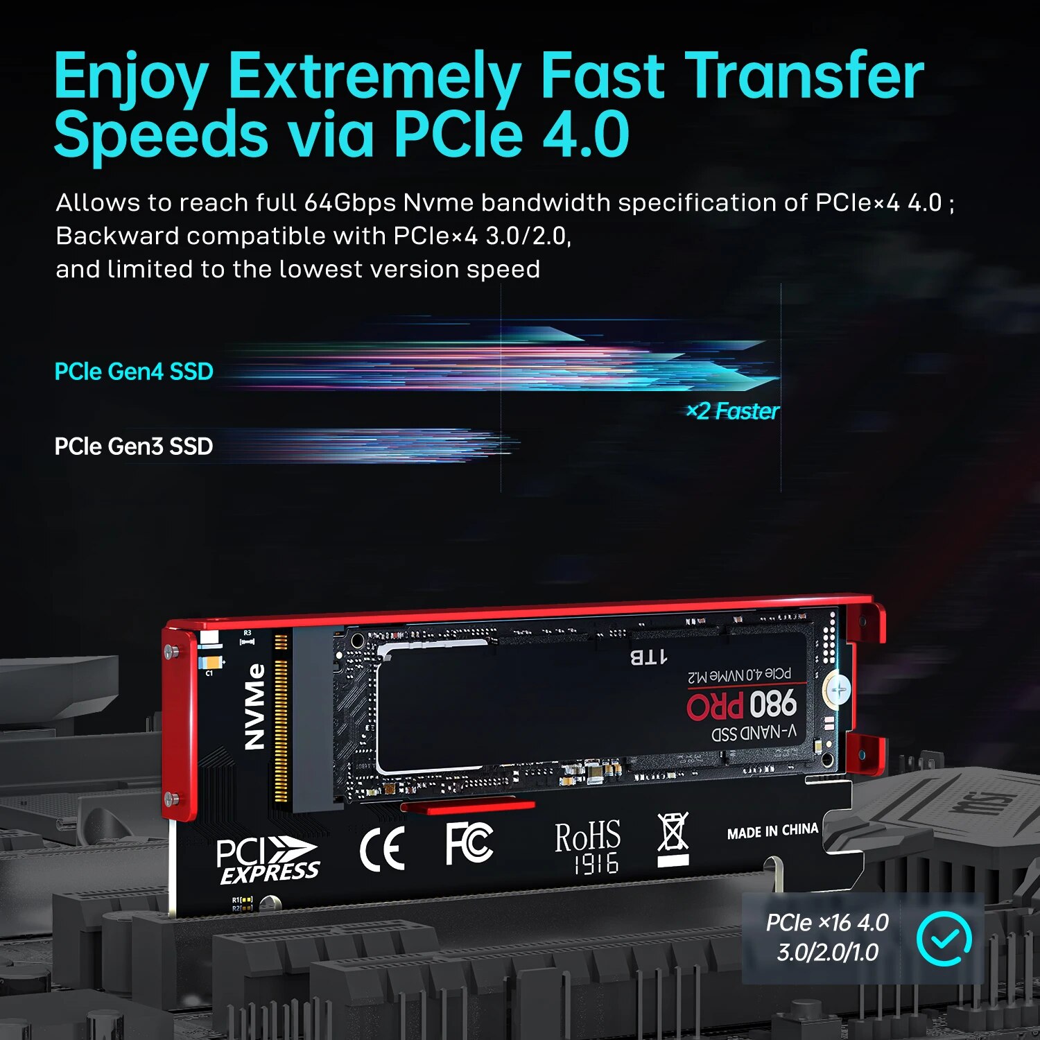 JEYI M.2 NVME PCIE 4.0 X16 ada - Samsung Ssd 980 Pro incelemesi ve fiyatı